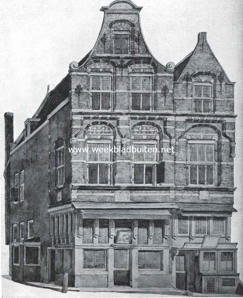Sloopend herboren Nederland VI. De kleinere steden en het platteland van Zuid-Holland. Het huis St. Joost te Dordrecht, gesloopt in 1876