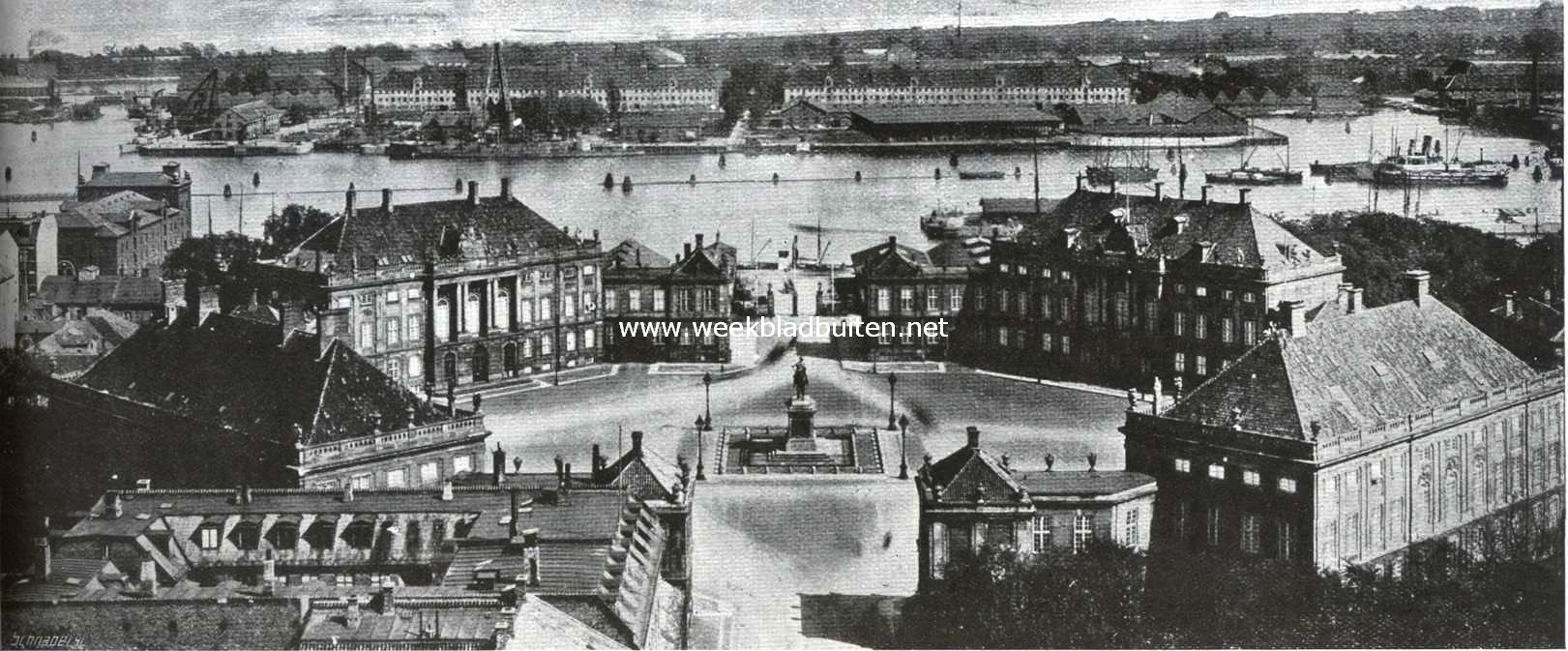 Het slot Amalienborg van onze aanstaande koninklijke gasten, te Kopenhagen