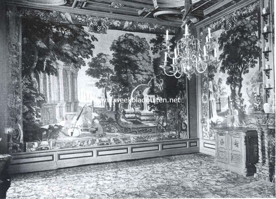 Het kasteel Biljoen. Gobelins in een der salons