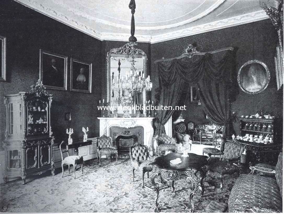Het kasteel Biljoen. Kijkje in een der salons