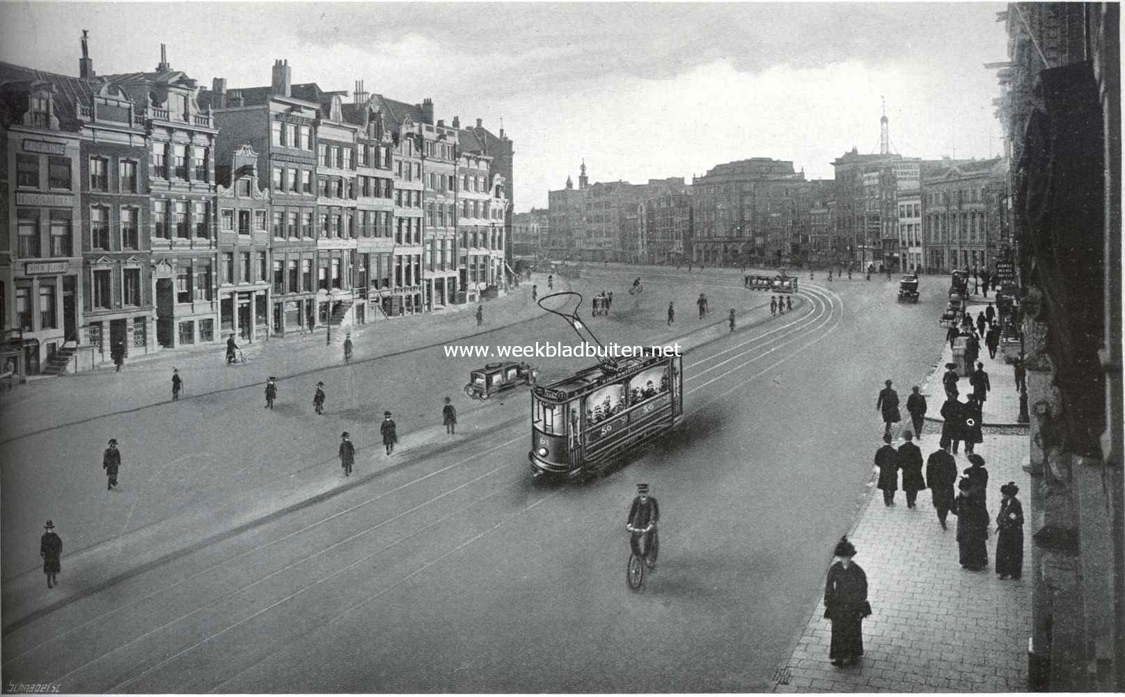 Het Rokin te Amsterdam. Het Rokin, eerste gedeelte, zooals het er gedempt zal uitzien