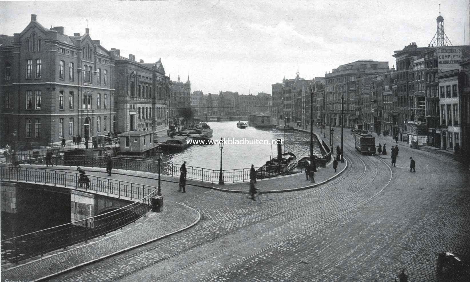Het Rokin te Amsterdam. Het Rokin met de Oude Turfmarkt