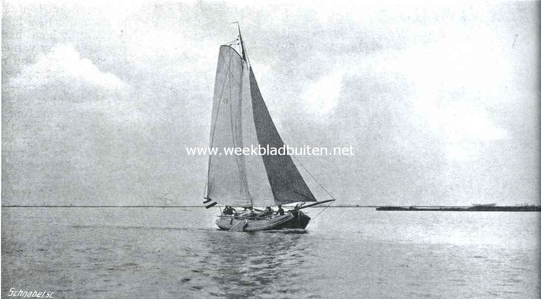 Friesland's water. Rustige vaart op de Sneekermeer