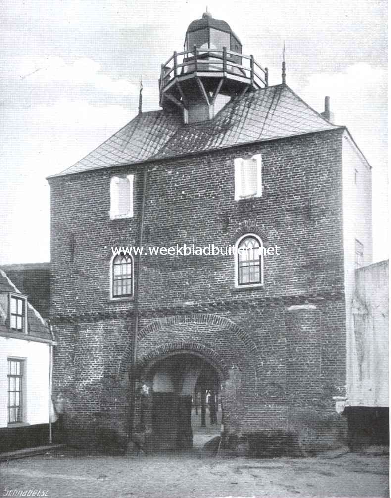 De Vischpoort te Harderwijk, van de zeezijde gezien