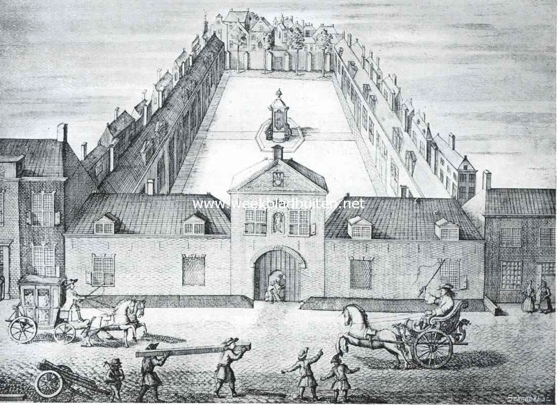 Haagsche Hofjes. Het oude hofje van Hoogelande