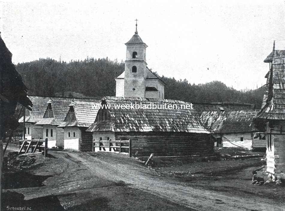 Galici. Het Slowakken-dorp Vernar in het Tatra-gebergte