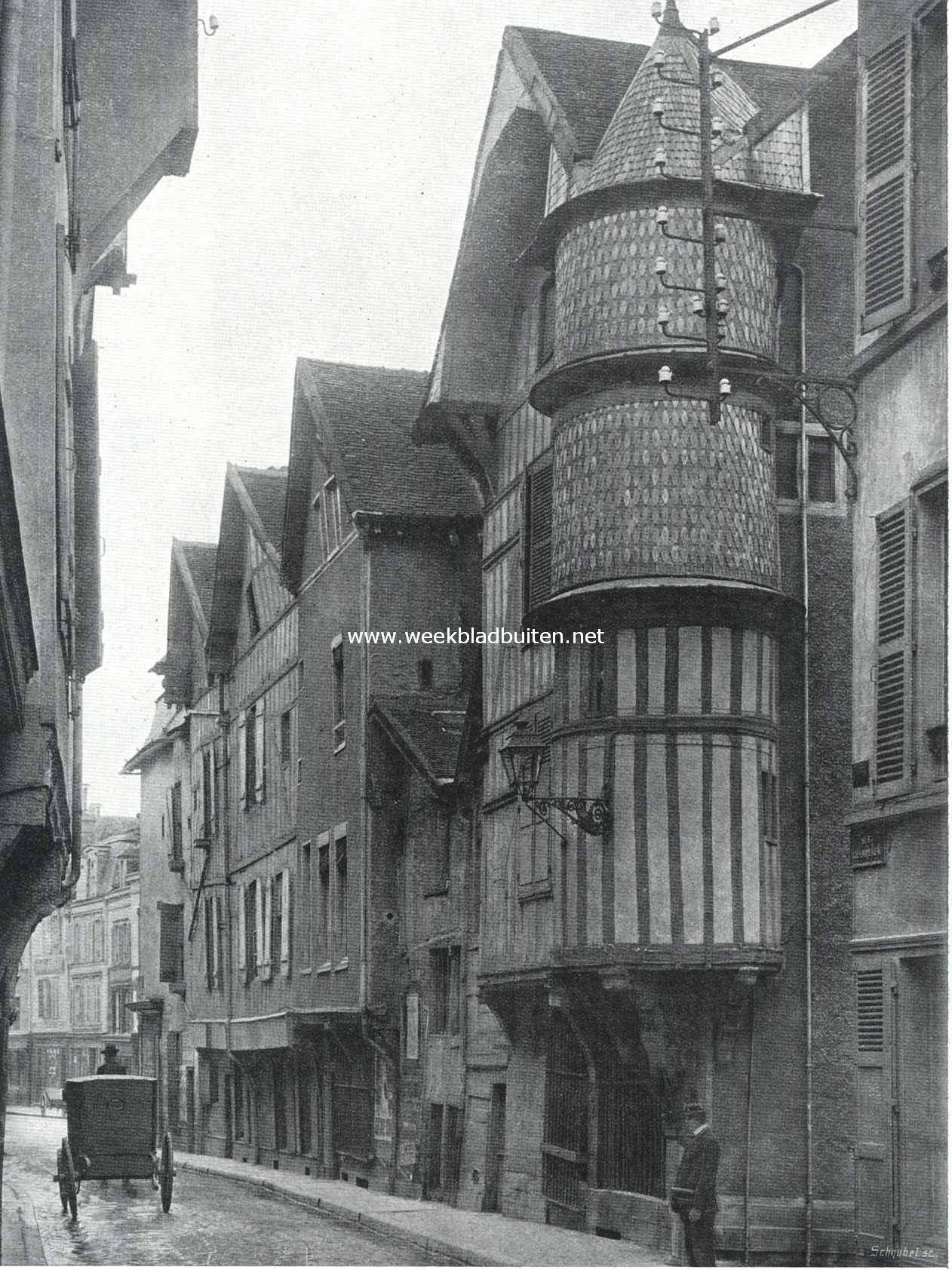Troyes. Straatje in de oude stad