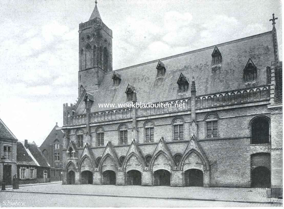 Nieuwpoort in West-Vlaanderen. De Lakenhal van 1480