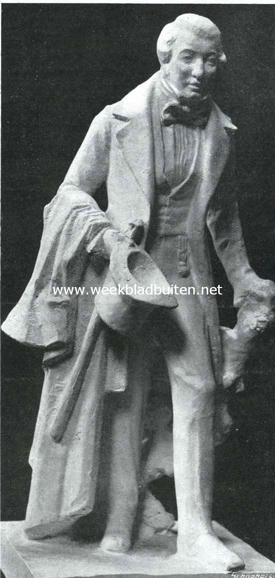 Het Hildebrand-monument te Haarlem. Model van het 