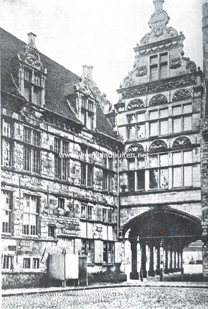 Een mooi hoekje achter het stadhuis te Yperen