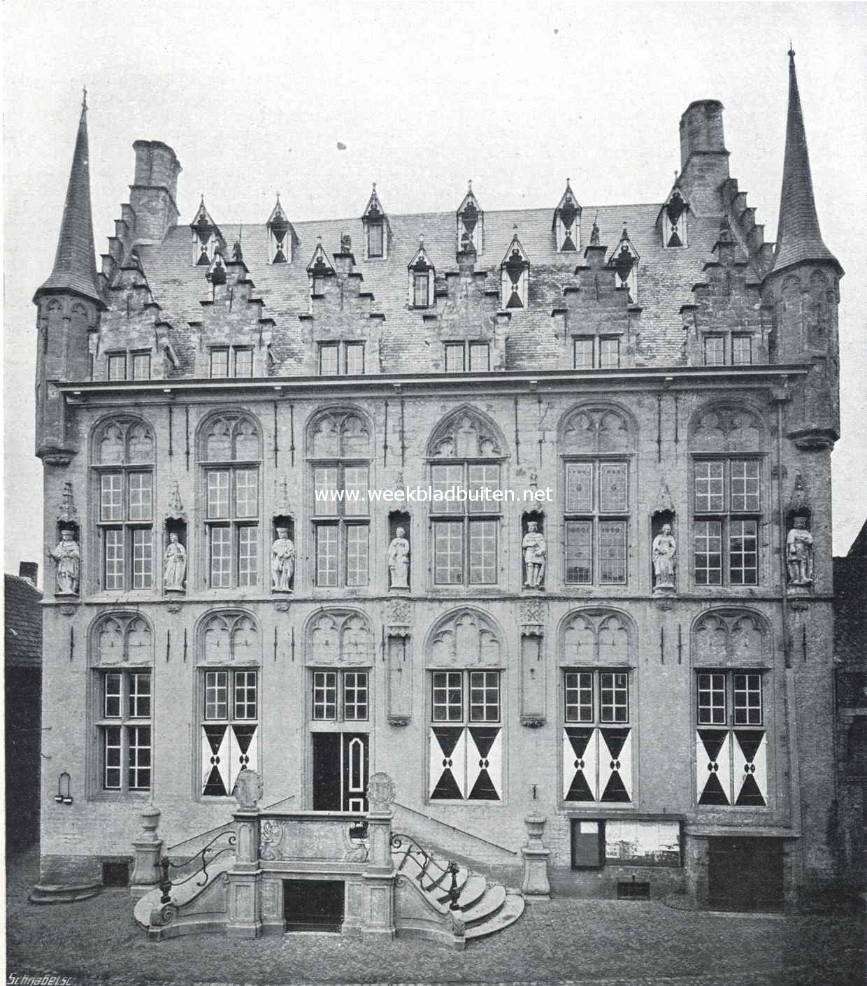 De voorgevel van het Stadhuis te Veere