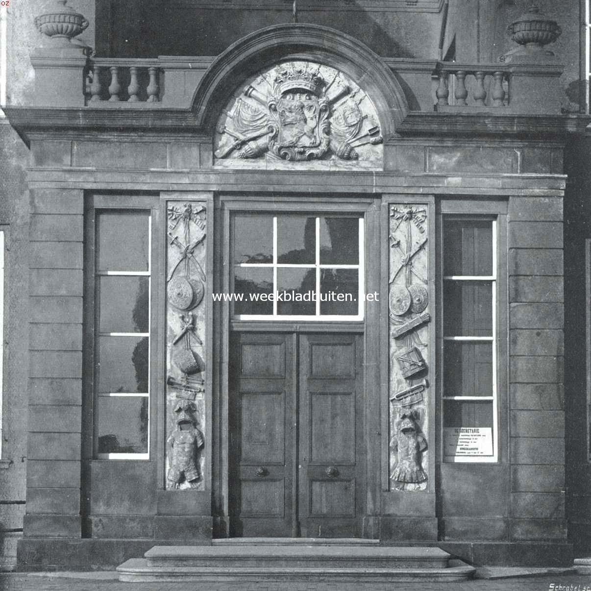 Zutfen. Deuromlijsting van het stadhuis