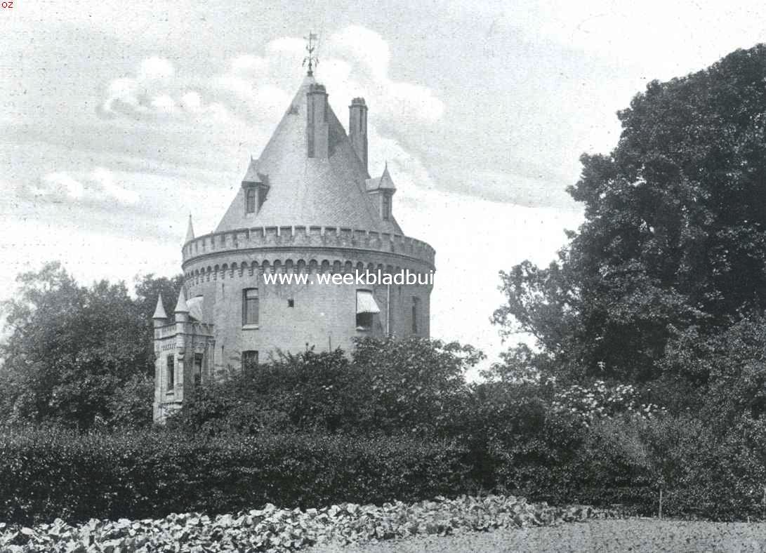 De Geldersche Toren. Het huis van het park uit gezien
