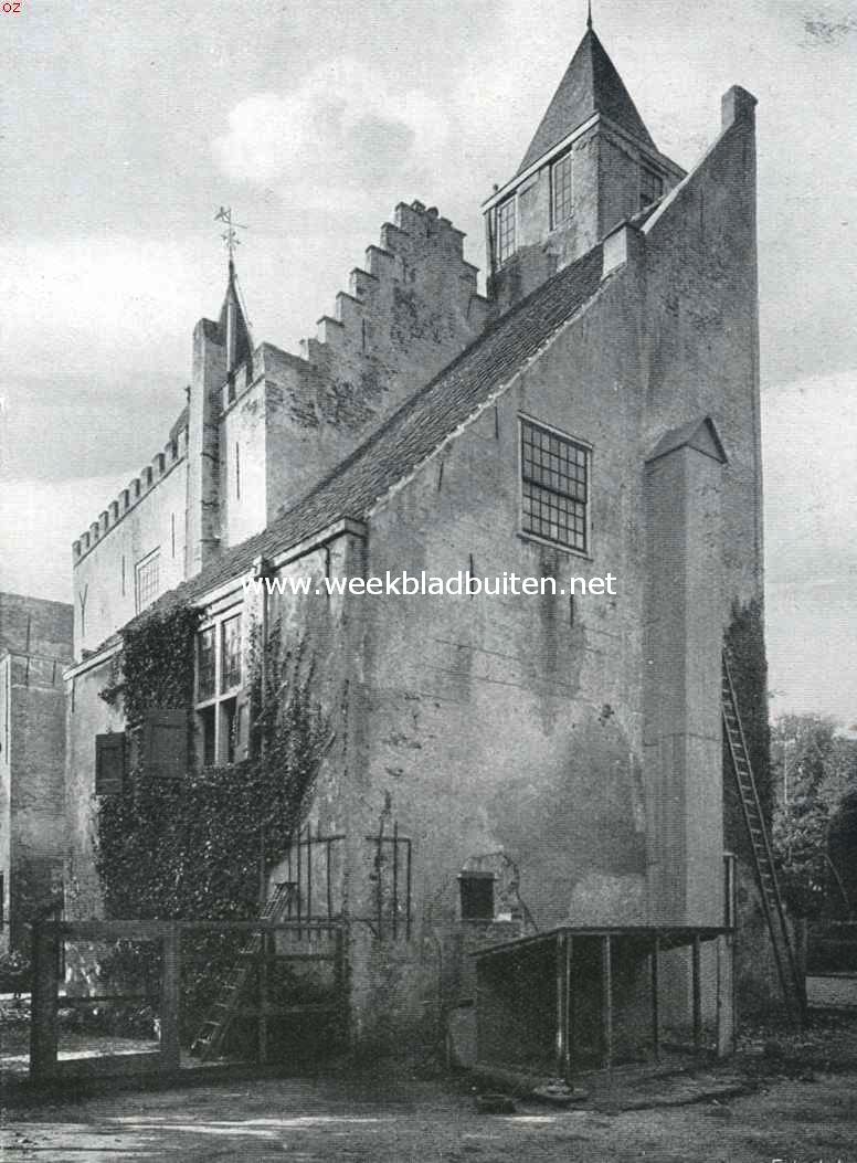 Het kasteel Haamstede. Gezien van het Zuid-Oosten