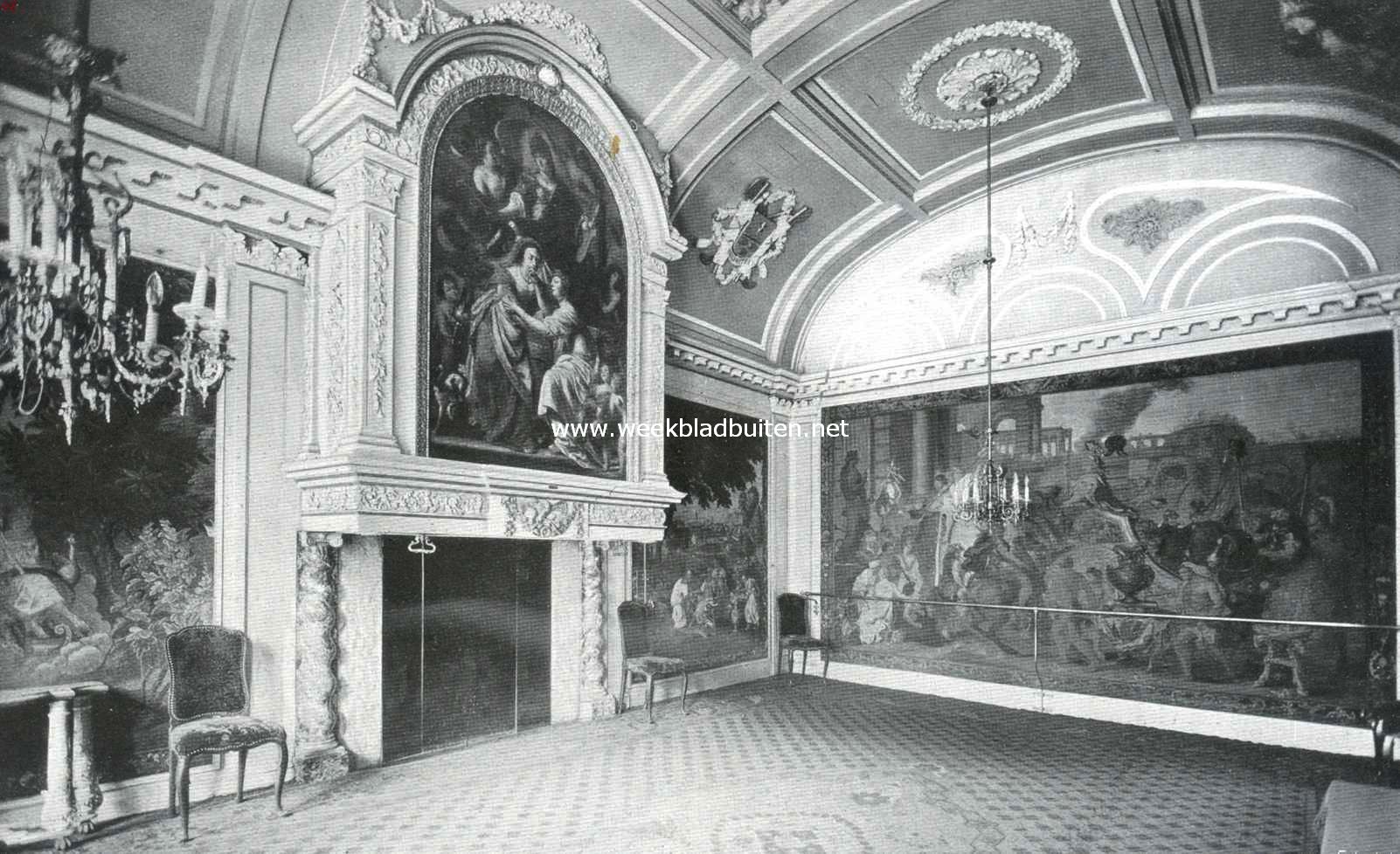 Het raadhuis te Leiden. Kamer van burgemeester en wethouders