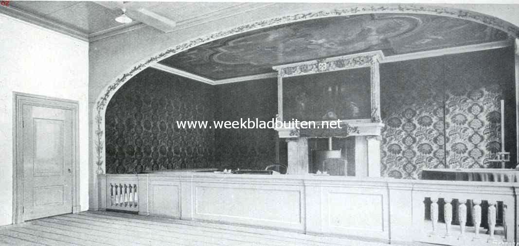 Het raadhuis te Leiden. De schepenkamer