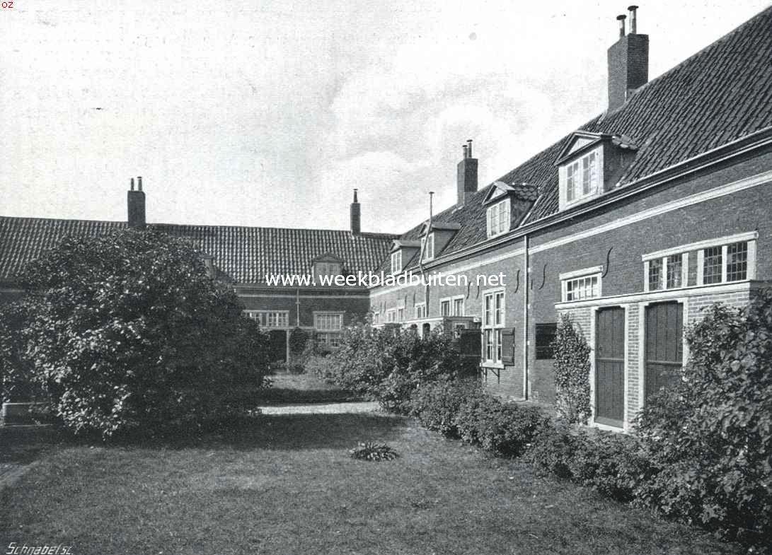 Haagsche hofjes. Het hofje van Wouw binnen den muur