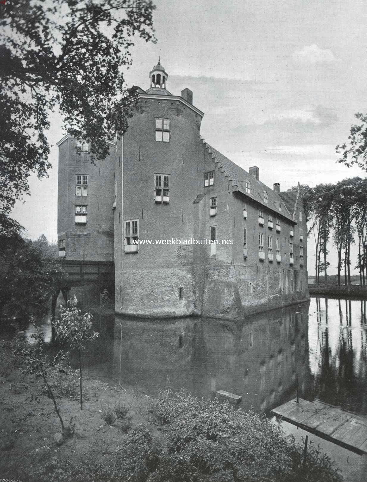 Het kasteel te Dussen. Zuidkant met de beide Donjons