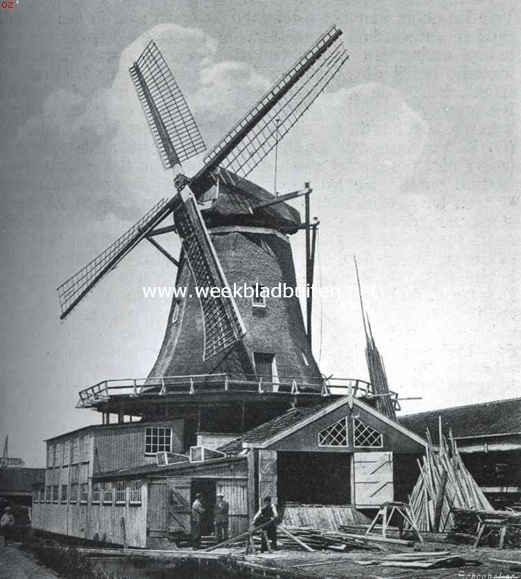 Amsterdamsche molens. Houtzaagmolen aan de Kostverlorenvaart