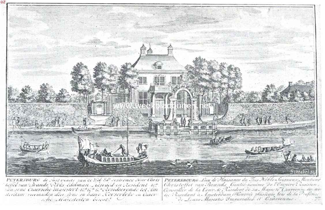 Verdwenen buitenplaatsen in de Vechtstreek. De lustplaats Petersburg, Vechtzijde
