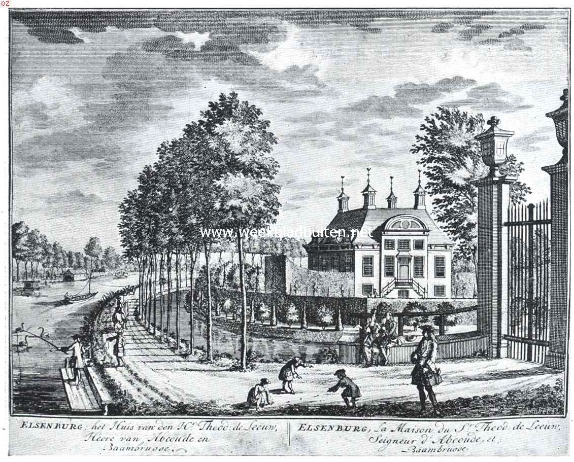 Verdwenen buitenplaatsen in de Vechtstreek. Huize Elsenburg bij Maarsen