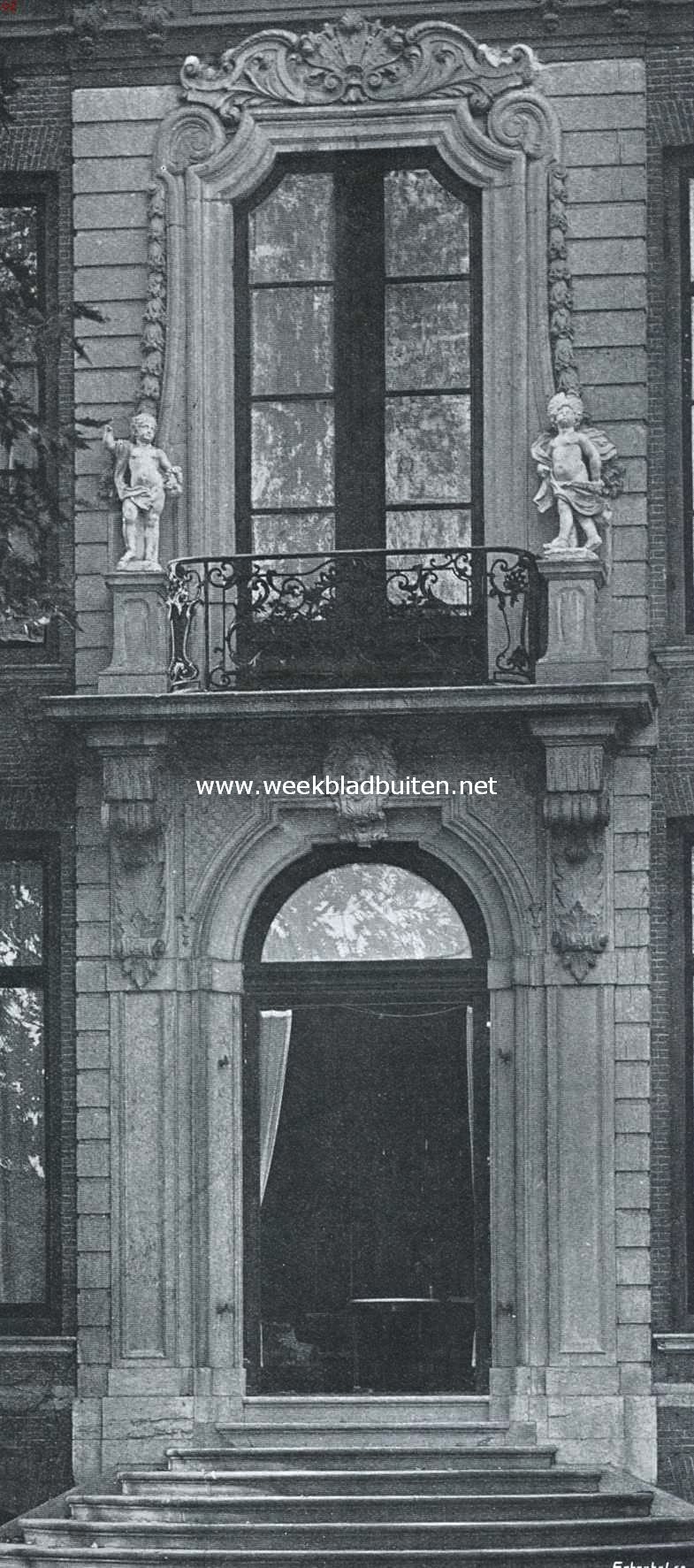 Walchersche kasteelen en buitenplaatsen. Huize Der Boede. Middengedeelte van den achtergevel