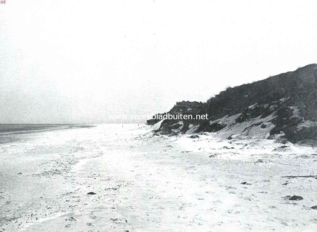 Bij den Nederlandschen Robinson. Duin-afslag aan Rottum's Noordwest-strand