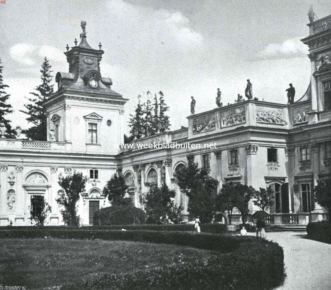 Twee Poolsche koningssteden. Het kasteel Wilanow te Warschau waar Johanm Sobieski langen tijd woonde