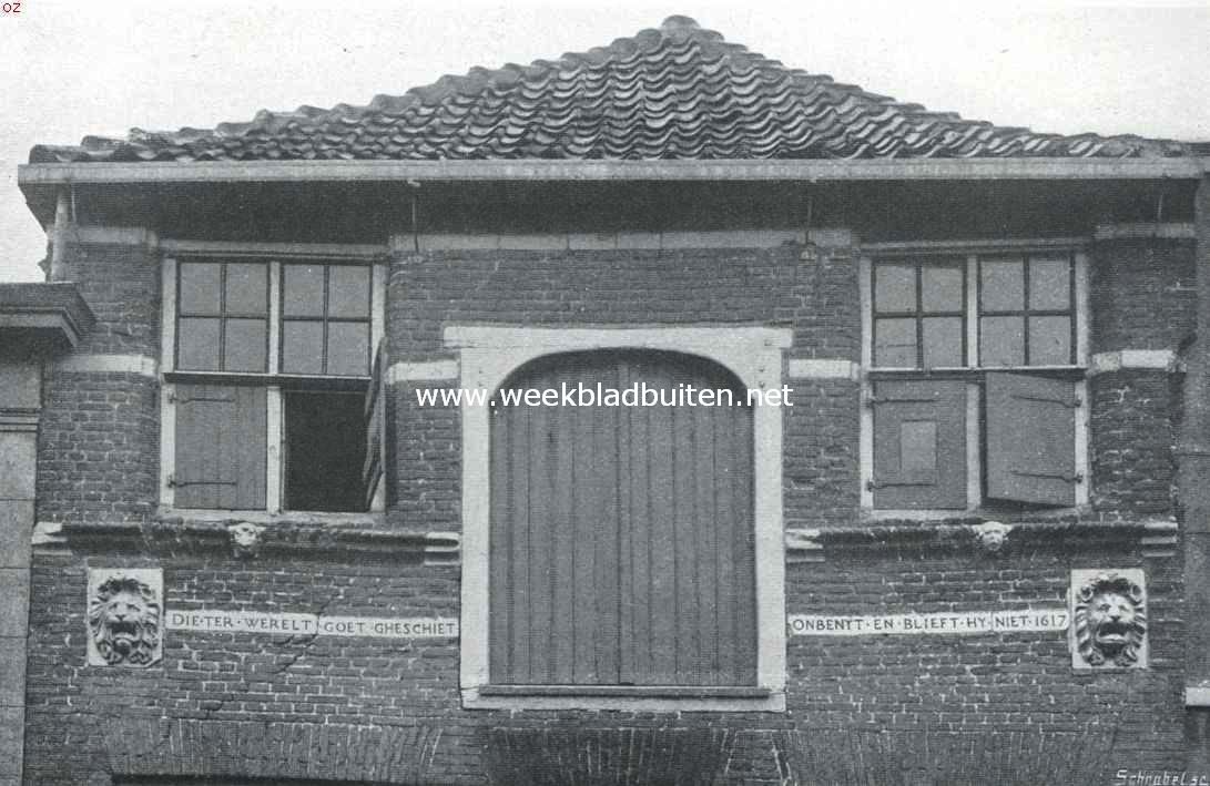 Zalt-Bommel. Gevel-fragment met eigenaardig opschrift