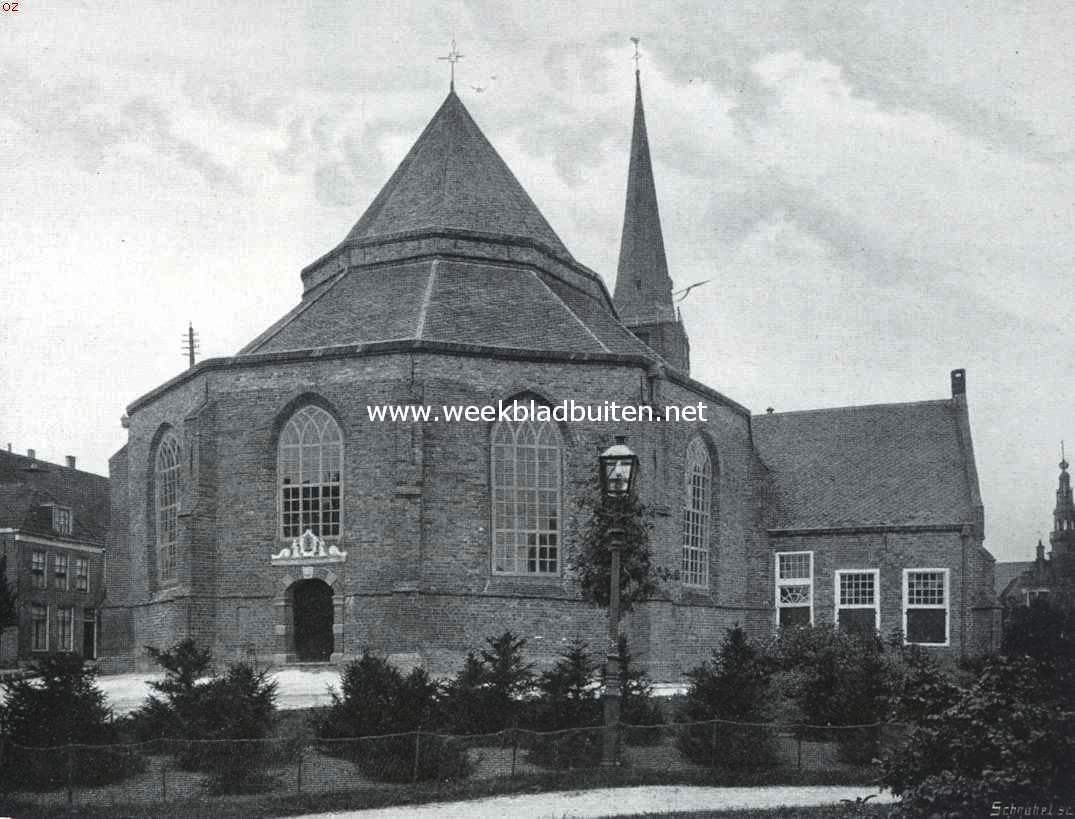 Franeker. De Groote Kerk, achterzijde