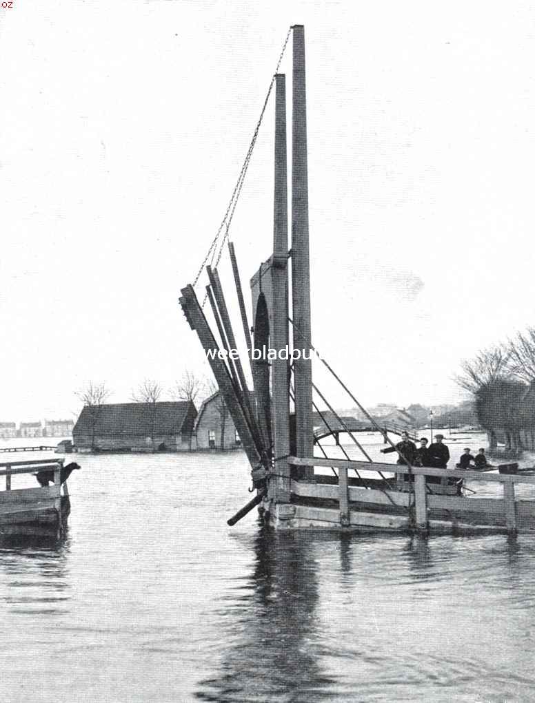 De watersnood in Noord-Holland. In Nieuwendam