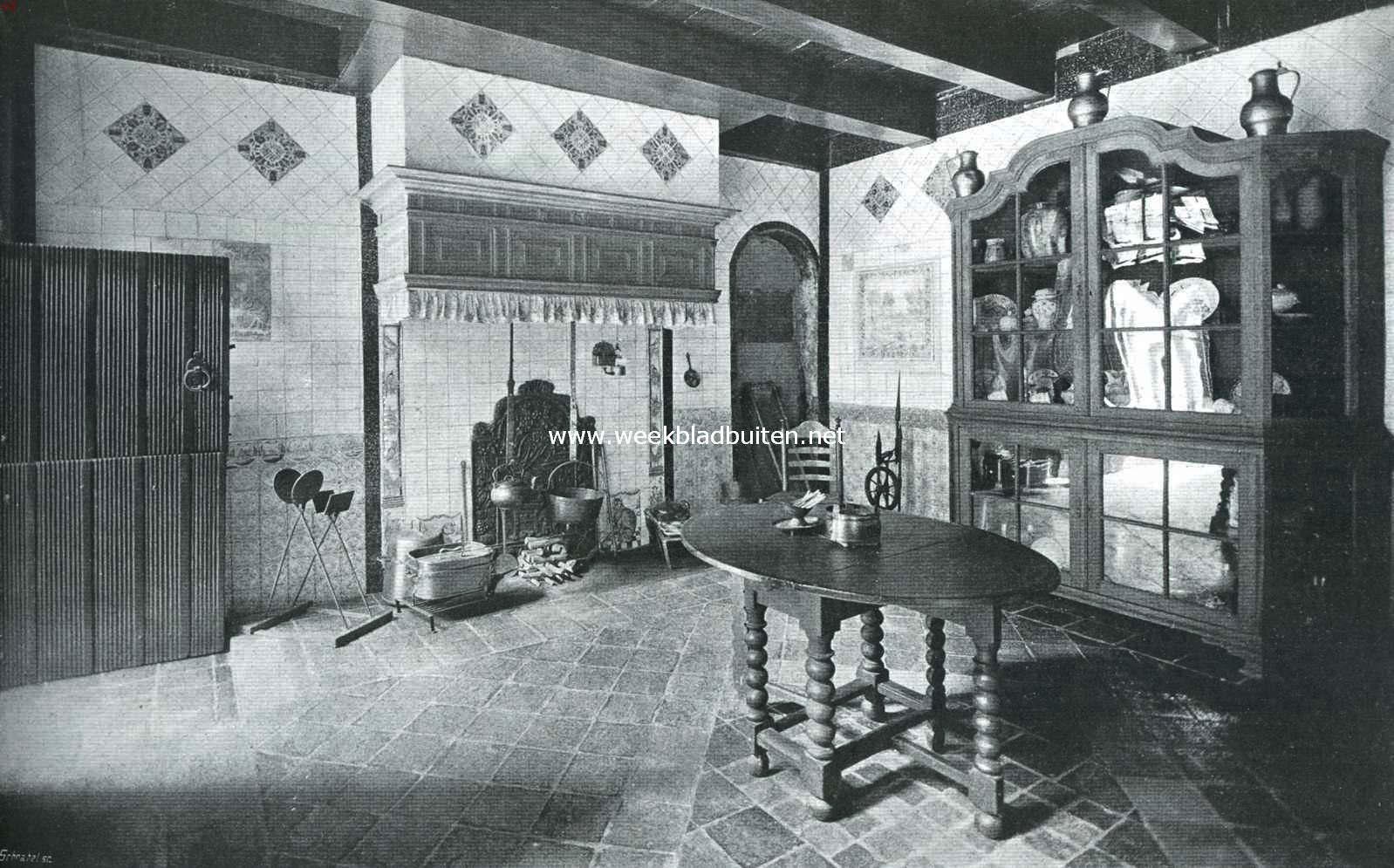 De Lakenhal te Leiden. De Oud-Hollandsche keuken in het Stedelijk Museum