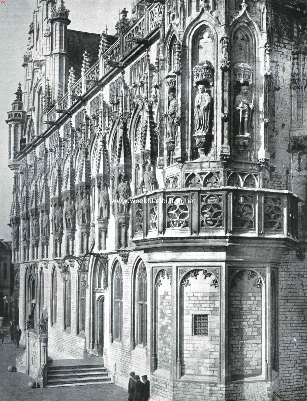 De voorgevel van het Stadhuis te Middelburg