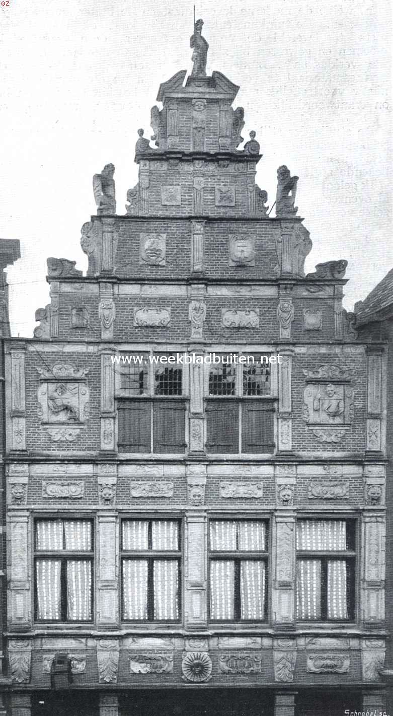 Twee steden van Walcheren. Gevel van het huis 