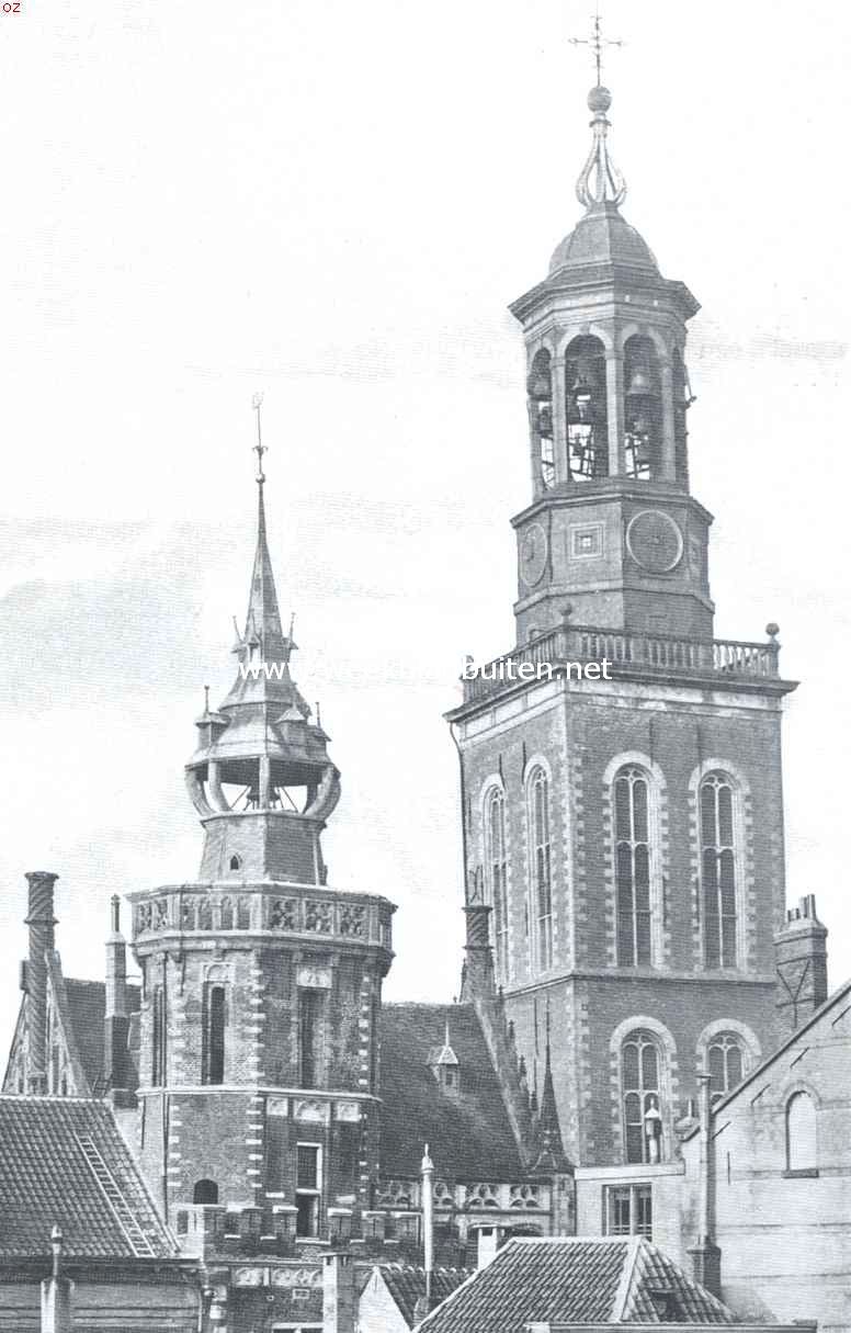 Oud-Kampen aan den Ijsselkant. Schepentoren en de Nieuwe Toren