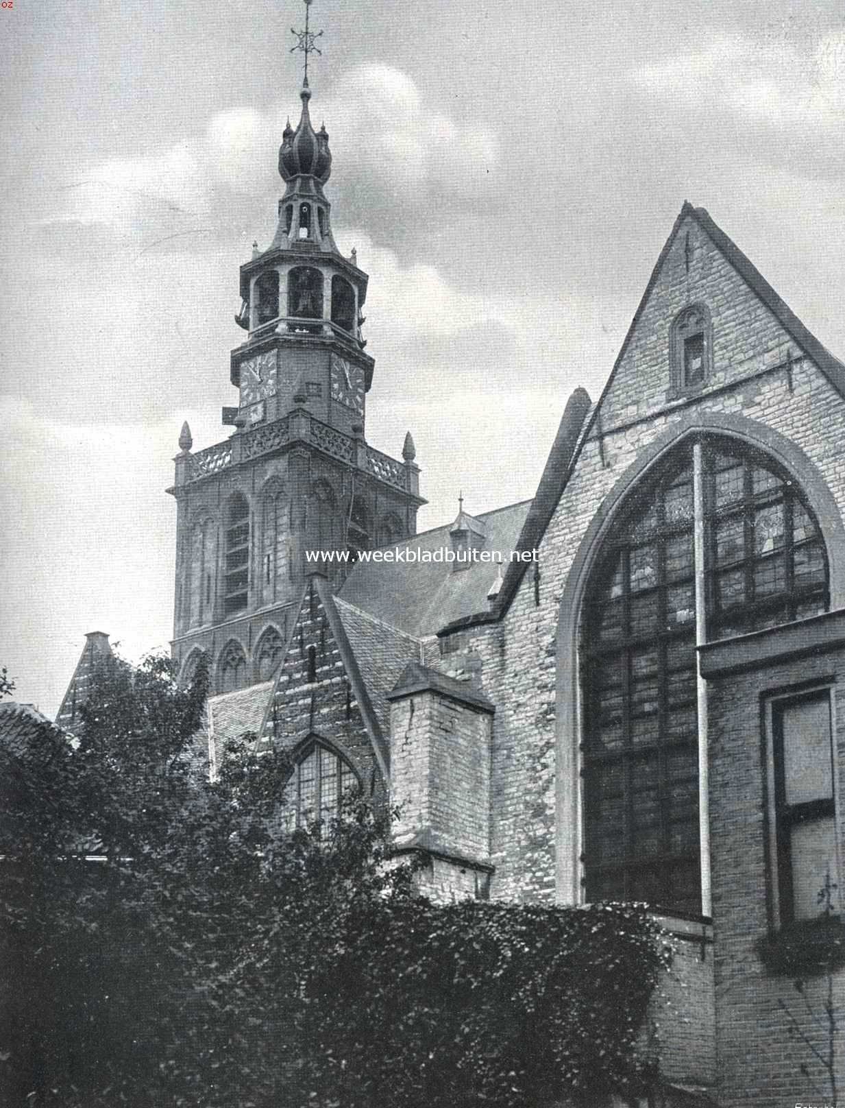 Bij de St. Janskerk te Gouda