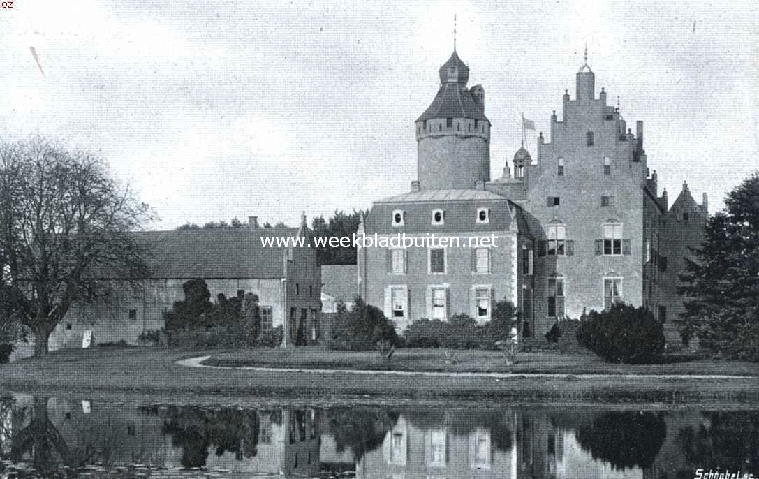 Kasteel Regteren tusschen Dalfsen en Ommen, van den straatweg gezien