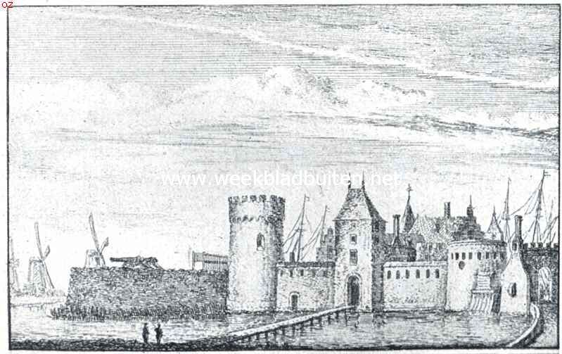 Medemblik de oudste. Het kasteel van Medemblik in 1640. Naar een gravure van A. Rademaker