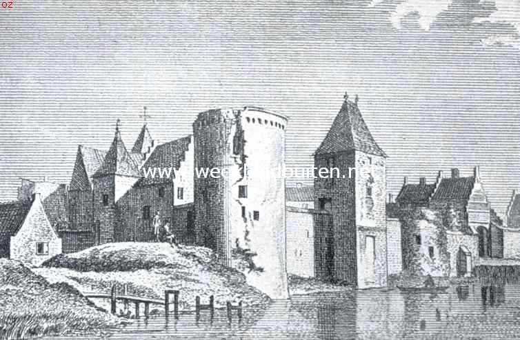 Medemblik de oudste. Het kasteel van Medemblik, gezien van het zuidoosten, in 1726