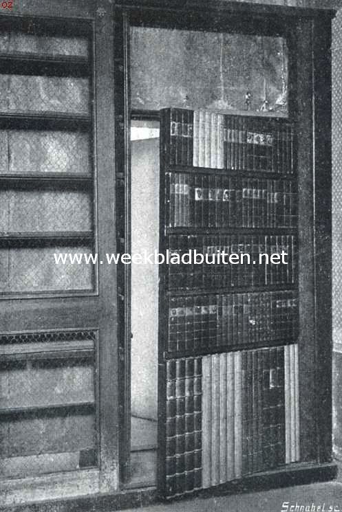 Het Huis te Linschoten. De geheime deur in de bibliotheek