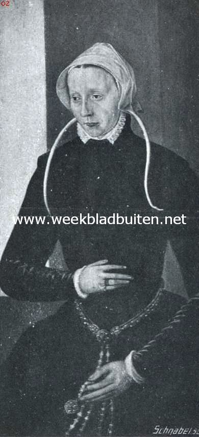 Haagsche Hofjes. Schilderijen in bezit van het Hofje van van Dam, vermoedelijk de ouders van den stichter voorstellende 2