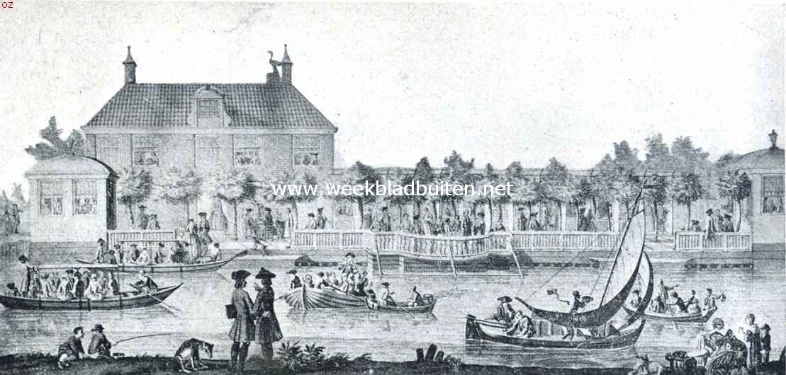De Boerenwetering in verleden en toekomst. De herberg Stadlander aan den Boerenwetering. Naar een O.-I. inktteekening van Aartman, 1755. Sted. Arch. Amsterdam
