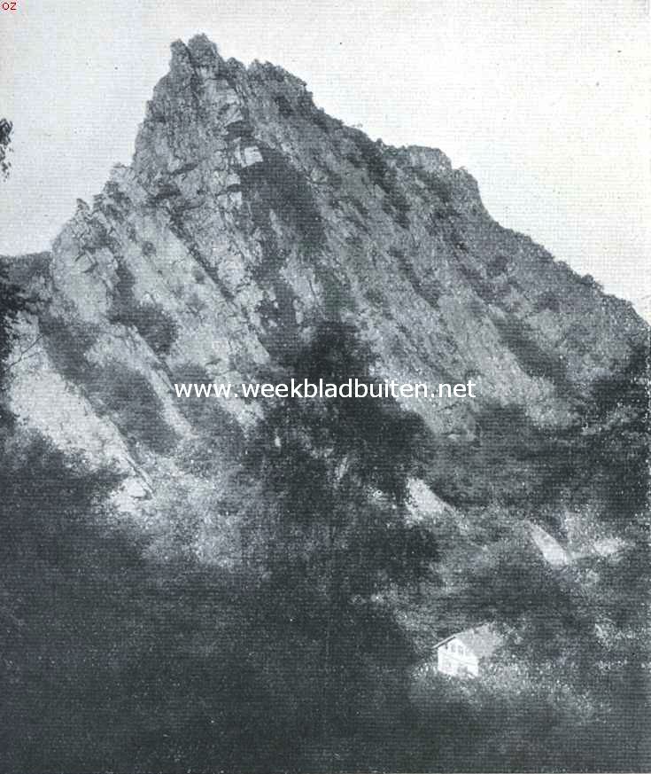 De legende van Rosstrappe. De Rosstrappe in den Harz