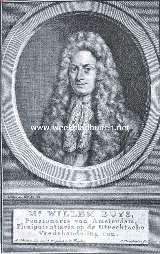 Van vier vredes op Nederlandschen bodem gesloten. Naar de kopergravure van J. Houbraken