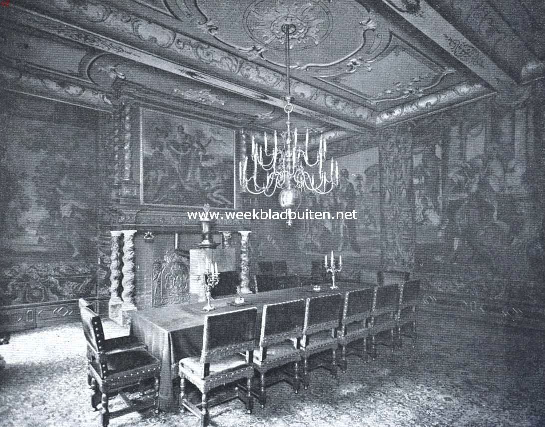 Het Raadhuis te Nijmegen. De tegenwoordige Trouwzaal, waarvan, evenals van de tegenwoordige Kamer van B. en W., bij het sluiten van den Vrede van Nijmegen de Nederlandsche ambassadeurs gebruik maakten