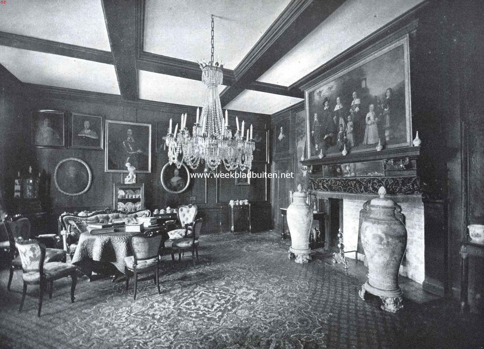Het kasteel het Nijenhuis. De salon