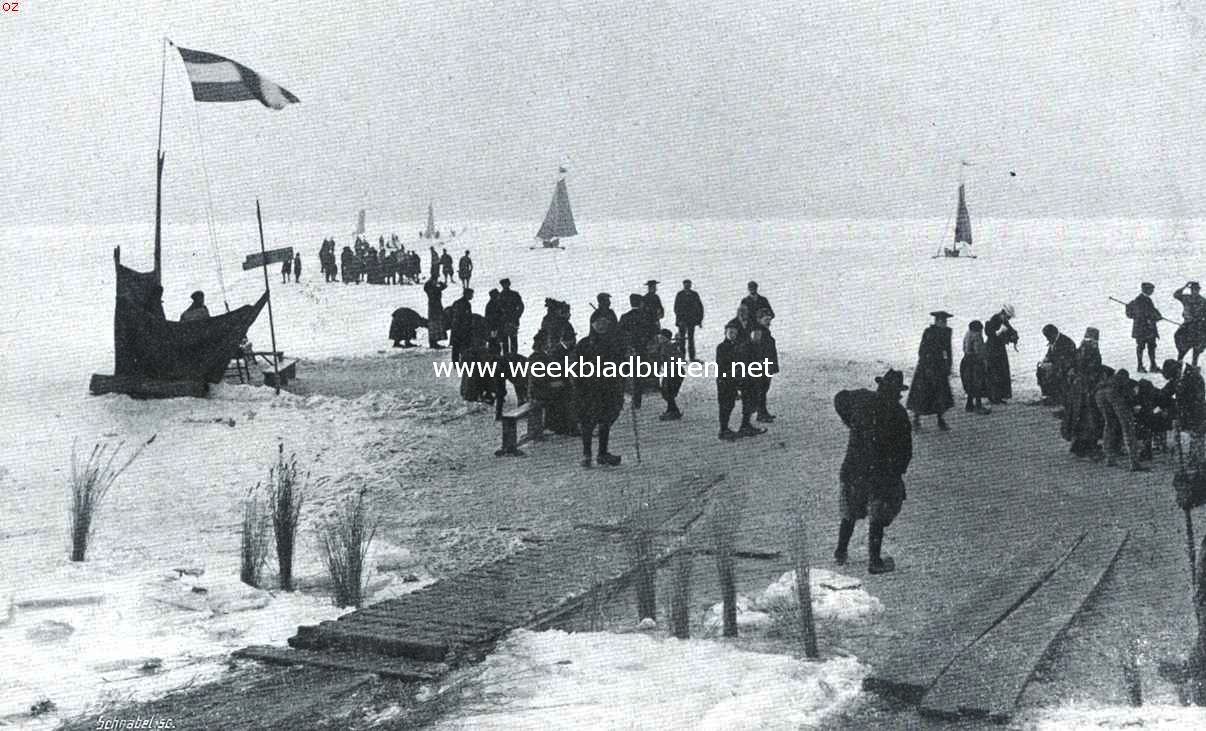 De ijsvreugde op de Gouwzee bij Monnikendam