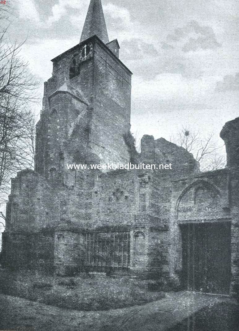 Het kasteel Ammerzoden. Bouwvallen der door de Franschen onder den Graaf de Lorge verwoeste kerk