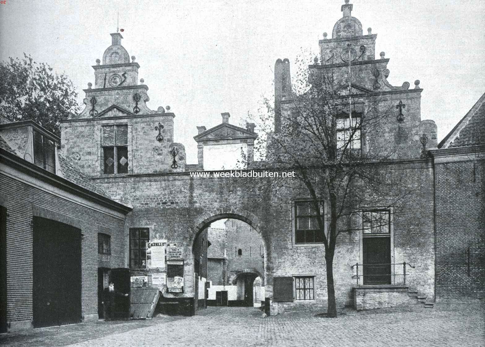 Zierikzee. De binnengevels van de Noordhavenpoort van 1559