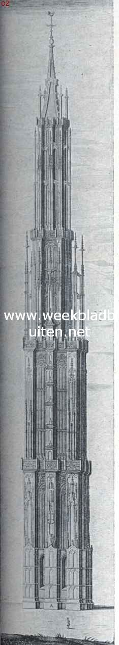 Zierikzee. Het ontwerp van den St. Lievens Monstertoren, slechts voor 1/4 deel ten uitvoer gebracht